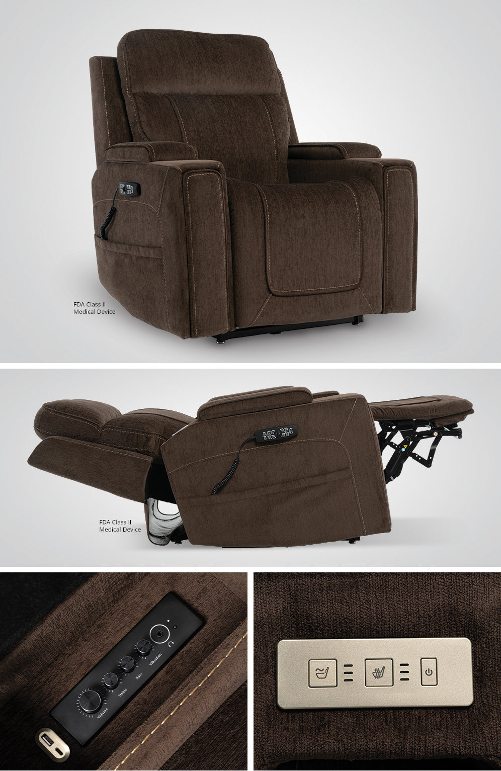 Mega Motion MM-8955 iNFI Immerse Infinite Position Lift Chair with