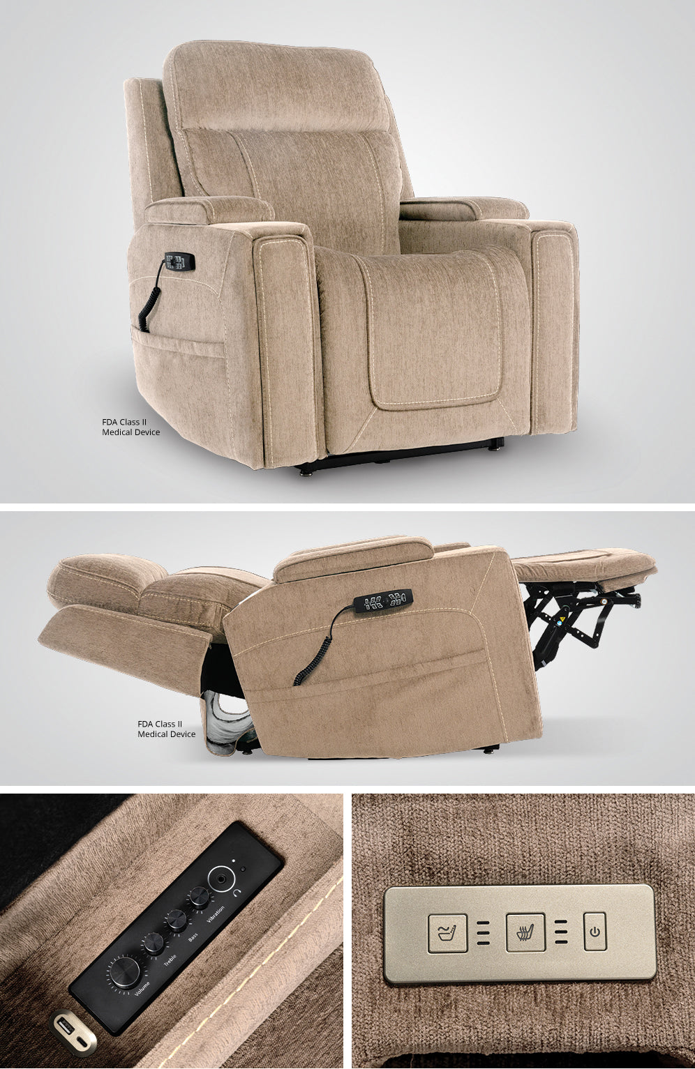 Mega Motion MM-8955 iNFI Immerse Infinite Position Lift Chair with