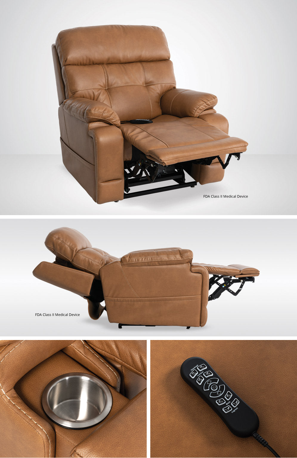 Mega Motion MM-3815 iNFI Elite Infinite Position Lift Chair with Air Massage